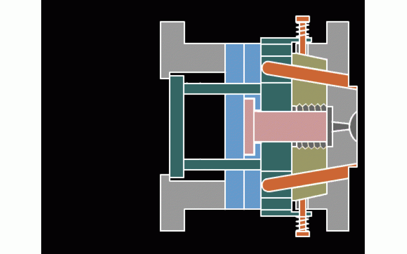 哈夫式脱螺纹加推板机构顶出乐竞网页版入口-深圳市乐竞网页版入口厂整理提供
