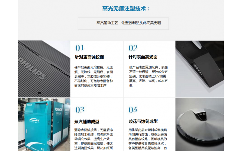 塑胶乐竞网页版入口注塑新技术，高光无痕注塑技术
